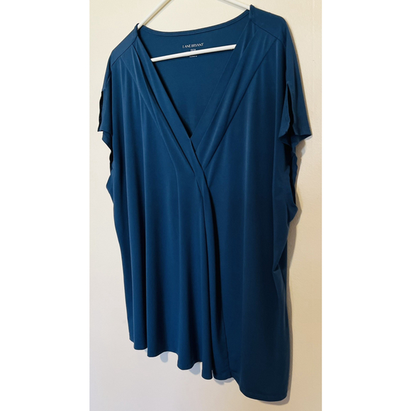 Lane Bryant Blouse Women’s 22/24 2X 3X Black Blue ~Lot of 2~ Career Casual Tops - Picture 8 of 12